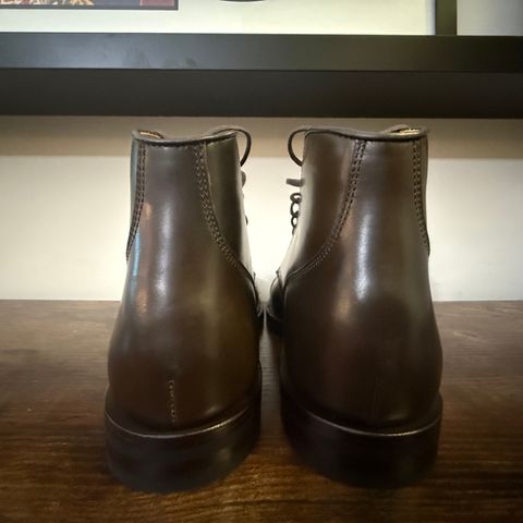 Grant Stone Garrison Boot in Horween Maduro Shell Cordovan