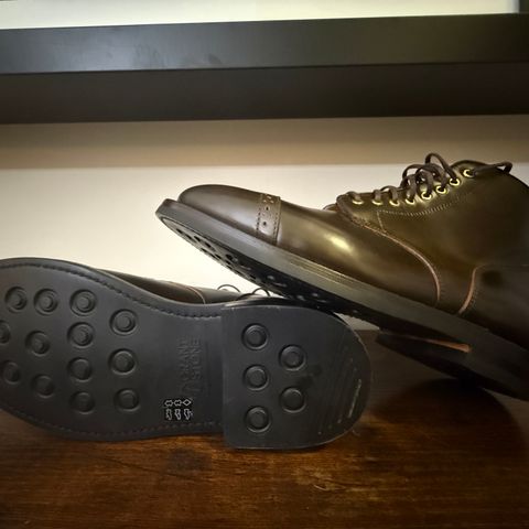 Grant Stone Garrison Boot in Horween Maduro Shell Cordovan