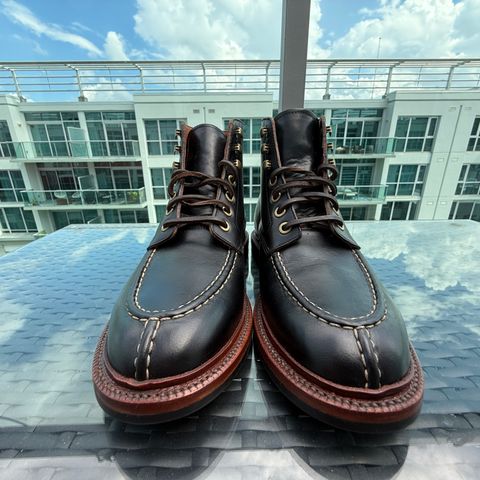 View photo of Grant Stone Ottawa Boot in Horween Black Chromexcel