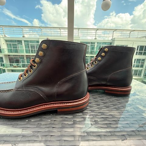 View photo of Grant Stone Ottawa Boot in Horween Black Chromexcel