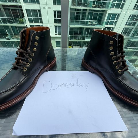 View photo of Grant Stone Ottawa Boot in Horween Black Chromexcel