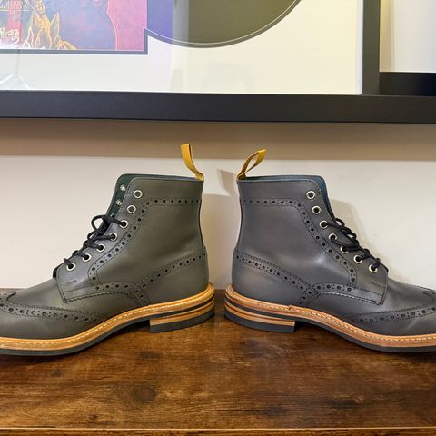 Tricker's Stow Country Boot in Grey Calf