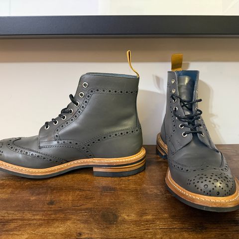 Tricker's Stow Country Boot in Grey Calf