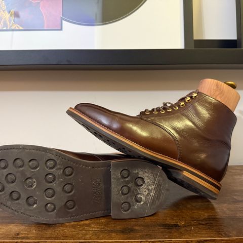 Grant Stone Edward Boot in Horween Dark Walnut Chromexcel