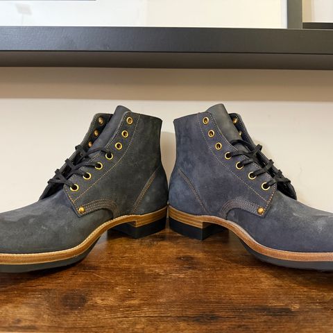 Iron Boots The Great Escape in Horween Navy Reverse Chamois