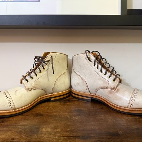 Grant Stone Garrison Boot in Conceria Walpier Ghost Buttero