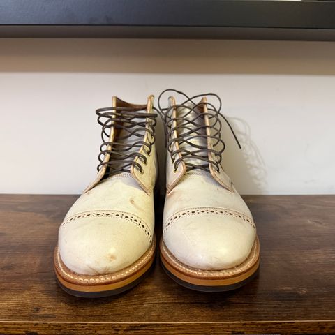 Grant Stone Garrison Boot in Conceria Walpier Ghost Buttero