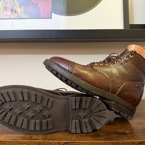 Grant Stone Garrison Boot in C.F. Stead Crimson Classic Kudu