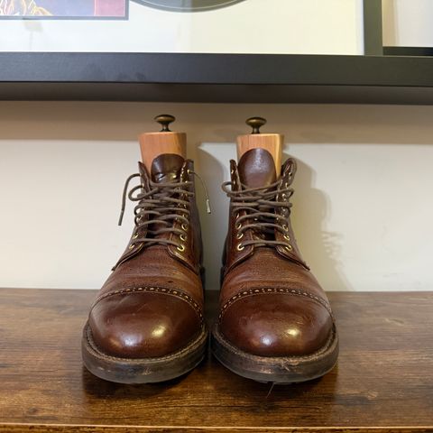 Grant Stone Garrison Boot in C.F. Stead Crimson Classic Kudu