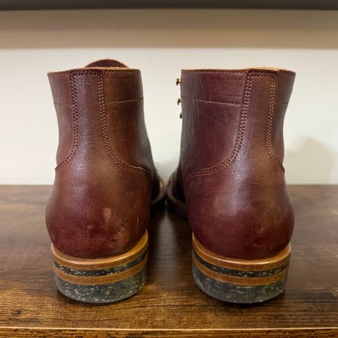 Iron Boots Devil Dog in Maryam Burgundy Hand-Dyed Horsehide