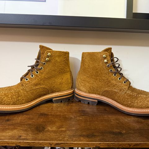 Grant Stone Brass Boot in C.F. Stead Bronze Rough Mohawk