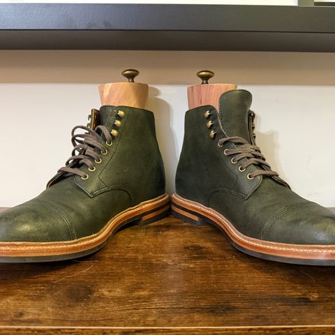 Grant Stone Cap Toe Boot in C.F. Stead Forest Kudu