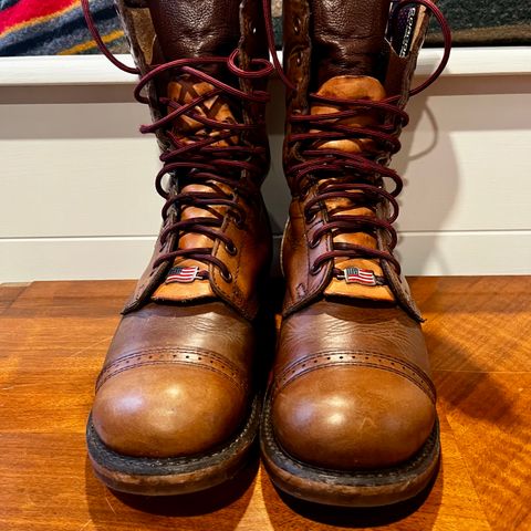 View photo of Corcoran Jump Boot in Hand Dyed Light Tan