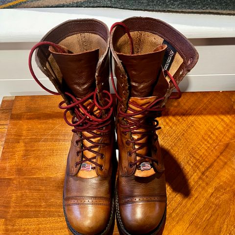 View photo of Corcoran Jump Boot in Hand Dyed Light Tan