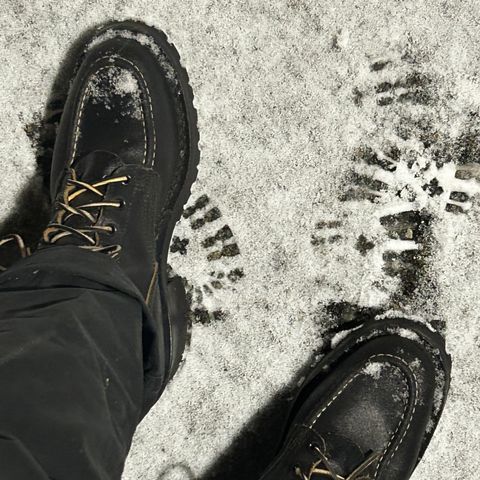 Nicks BuilderPro in Horween Black Waxed Flesh