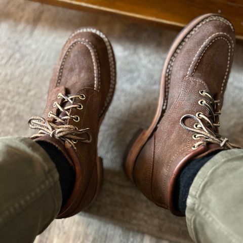 Nicks Aldert Strider Moc Toe in Seidel 1964 Tan Roughout