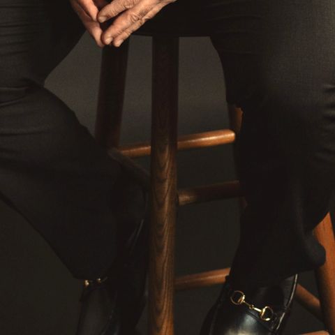 Oak Street Bootmakers Bit Moc in Teacore Black Overdye Horse Rump