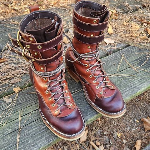 Frank's Type 2 Highlander in Wickett & Craig Tan Oiled Latigo & Wickett & Craig Chestnut Oiled Latigo