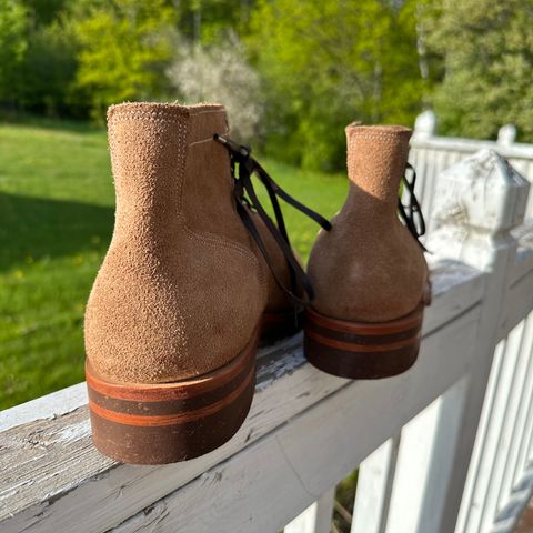 View photo of Oak Street Bootmakers Storm Boot in Horween Natural Chromexcel Roughout