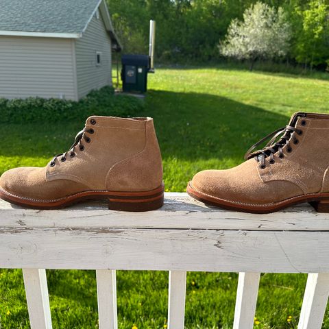 View photo of Oak Street Bootmakers Storm Boot in Horween Natural Chromexcel Roughout