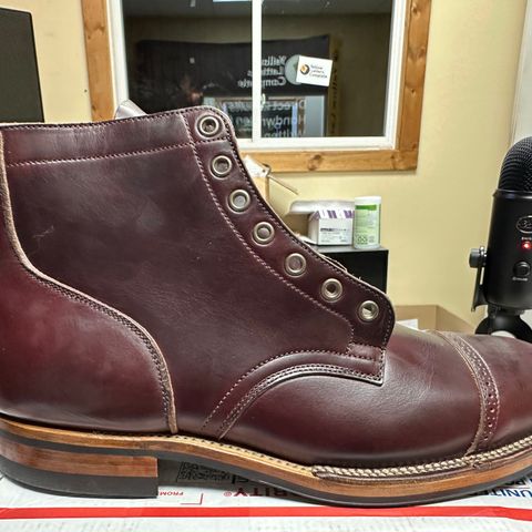 View photo of Viberg Service Boot in Horween Color 8 Chromexcel