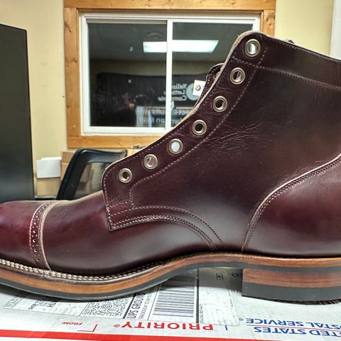View photo of Viberg Service Boot in Horween Color 8 Chromexcel