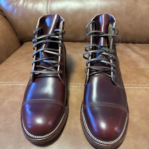 View photo of Viberg Service Boot in Horween Color 8 Chromexcel