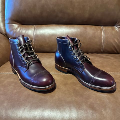 View photo of Viberg Service Boot in Horween Color 8 Chromexcel