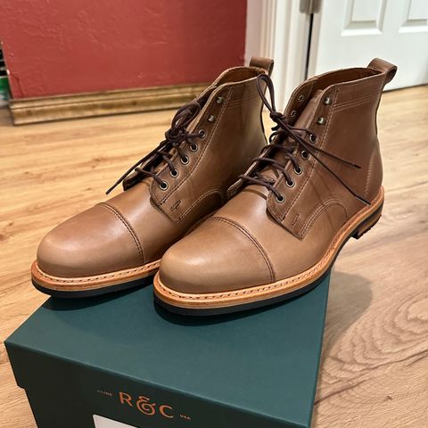 View photo of Rancourt & Co. Byron Boot in Horween Natural Chromexcel