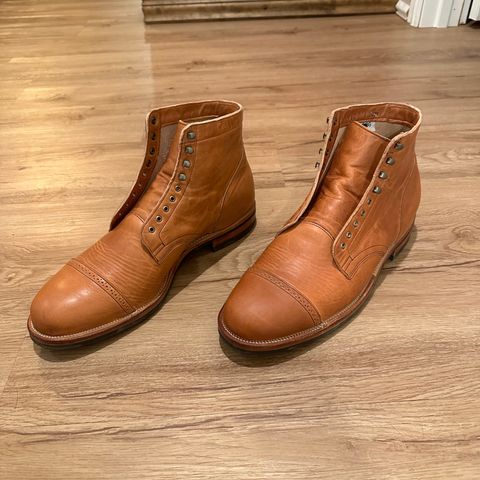 View photo of Viberg Service Boot in Horween Natural Dublin