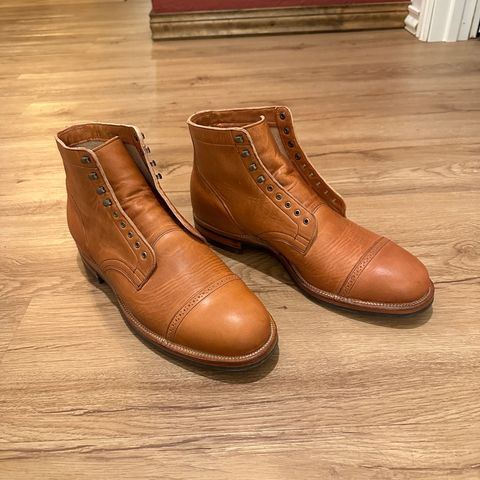 View photo of Viberg Service Boot in Horween Natural Dublin