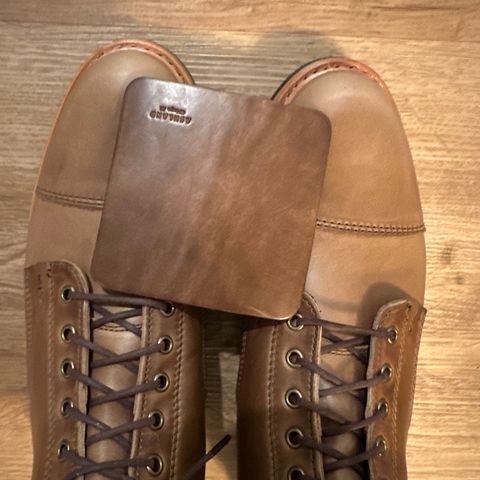 View photo of Ashland Leather Coaster in Horween Natural Chromexcel