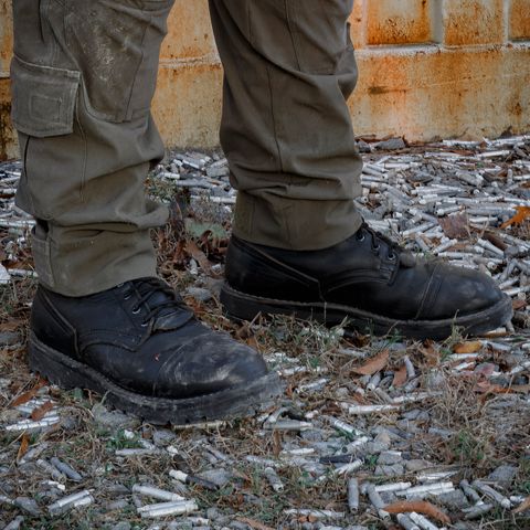 View photo of Nicks Handmade Boots 365 Stitchdown MTO in Horween Black Chromexcel