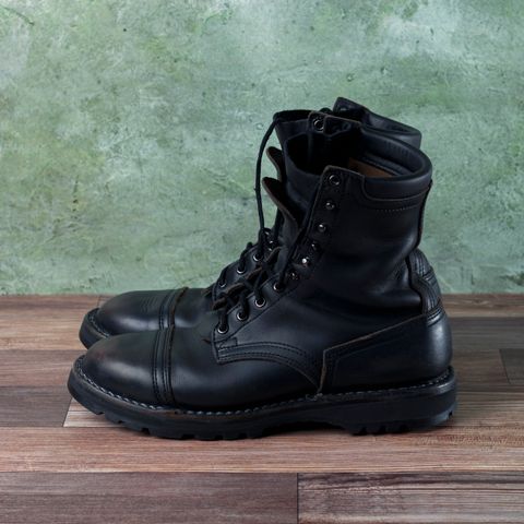 View photo of Nicks Handmade Boots 365 Stitchdown MTO in Horween Black Chromexcel