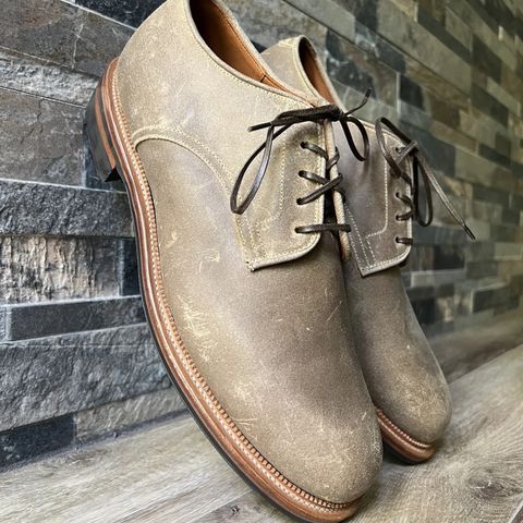 Viberg Rockland Blucher in C.F Stead Mojave Waxy Commander