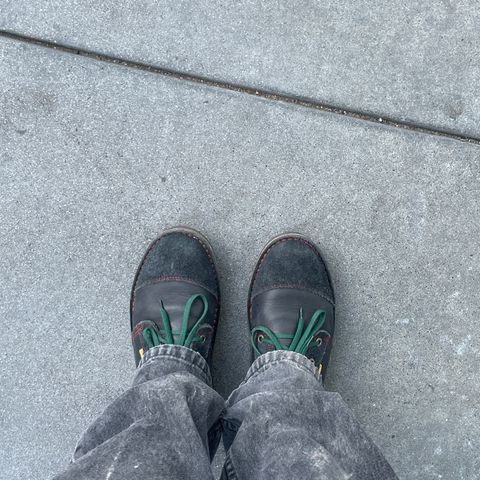Jim Green Turbo Vellie in Black Full Grain