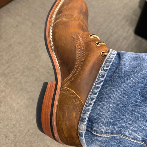 Nicks Charley in Horween Orange Predator