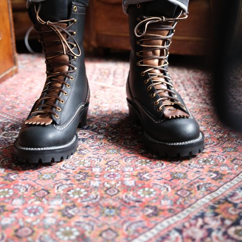 Wesco Jobmaster in Black Leather