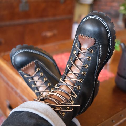 Wesco Jobmaster in Black Leather