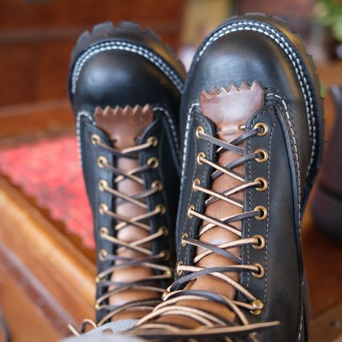 Wesco Jobmaster in Black Leather