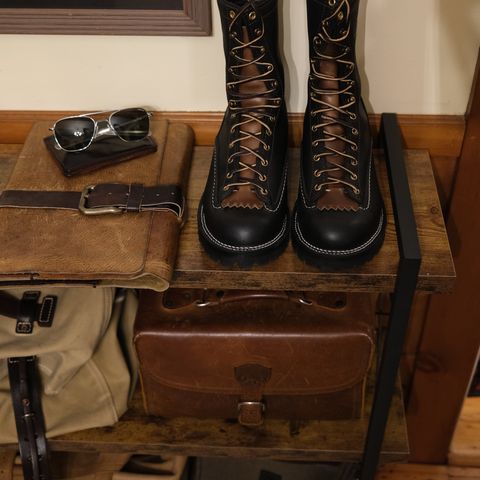 Wesco Jobmaster in Black Leather