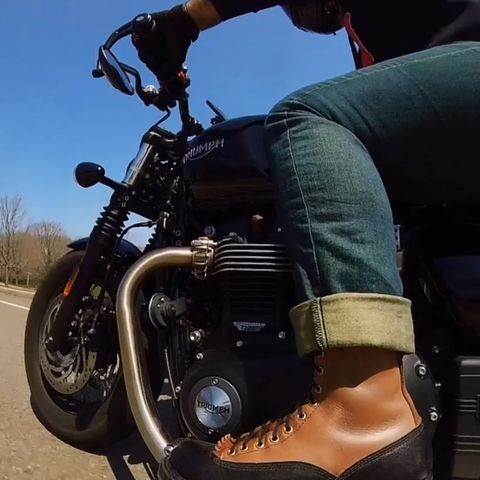 White's x Division Road LTT Logger 375 in Horween Natural Chromexcel & Horween Black Waxed Flesh