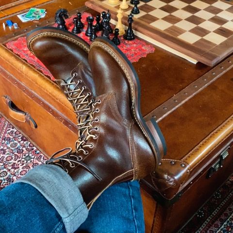 White's 375 in Horween Cinnamon Waxed Flesh