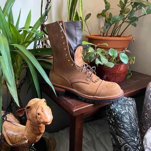 Nicks Lace Up Work in Seidel WeatherShield Brown