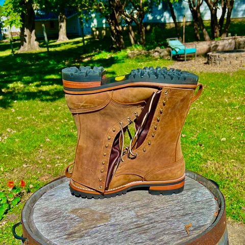 Nicks Lace Up Work in Seidel WeatherShield Brown