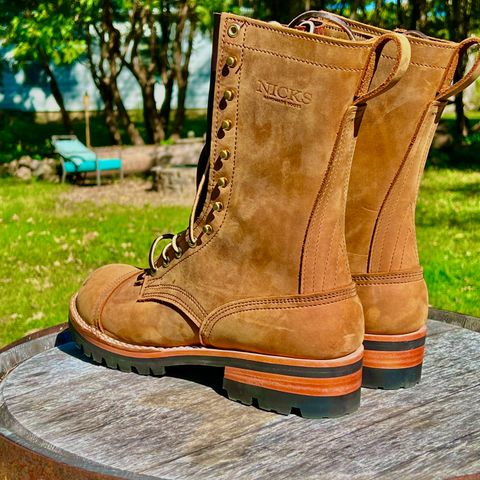 Nicks Lace Up Work in Seidel WeatherShield Brown