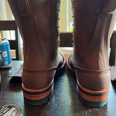 Nicks Lace Up Work in Seidel WeatherShield Brown