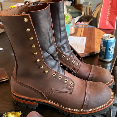 Nicks Lace Up Work in Seidel WeatherShield Brown