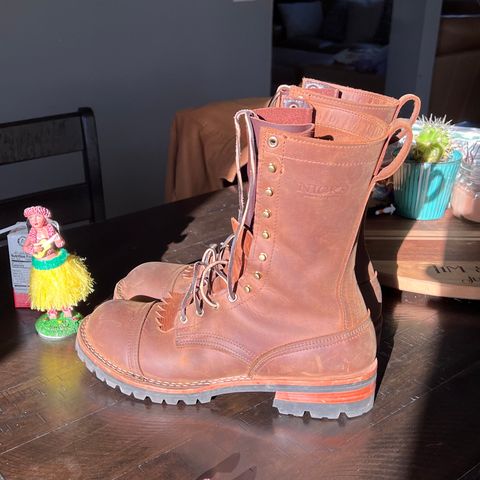 Nicks Lace Up Work in Seidel WeatherShield Brown