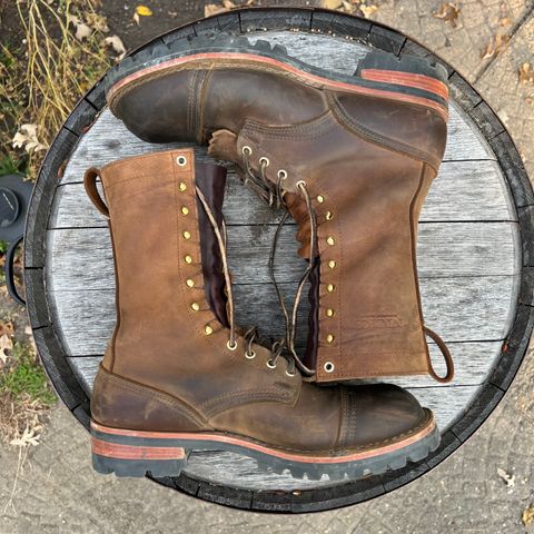Nicks Lace Up Work in Seidel WeatherShield Brown
